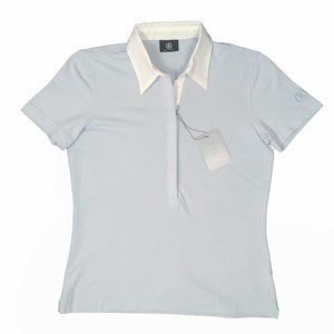 NEW Bogner Senta Womens Polo Shirt!  Light Blue With White Collar  "B" on Sleeve